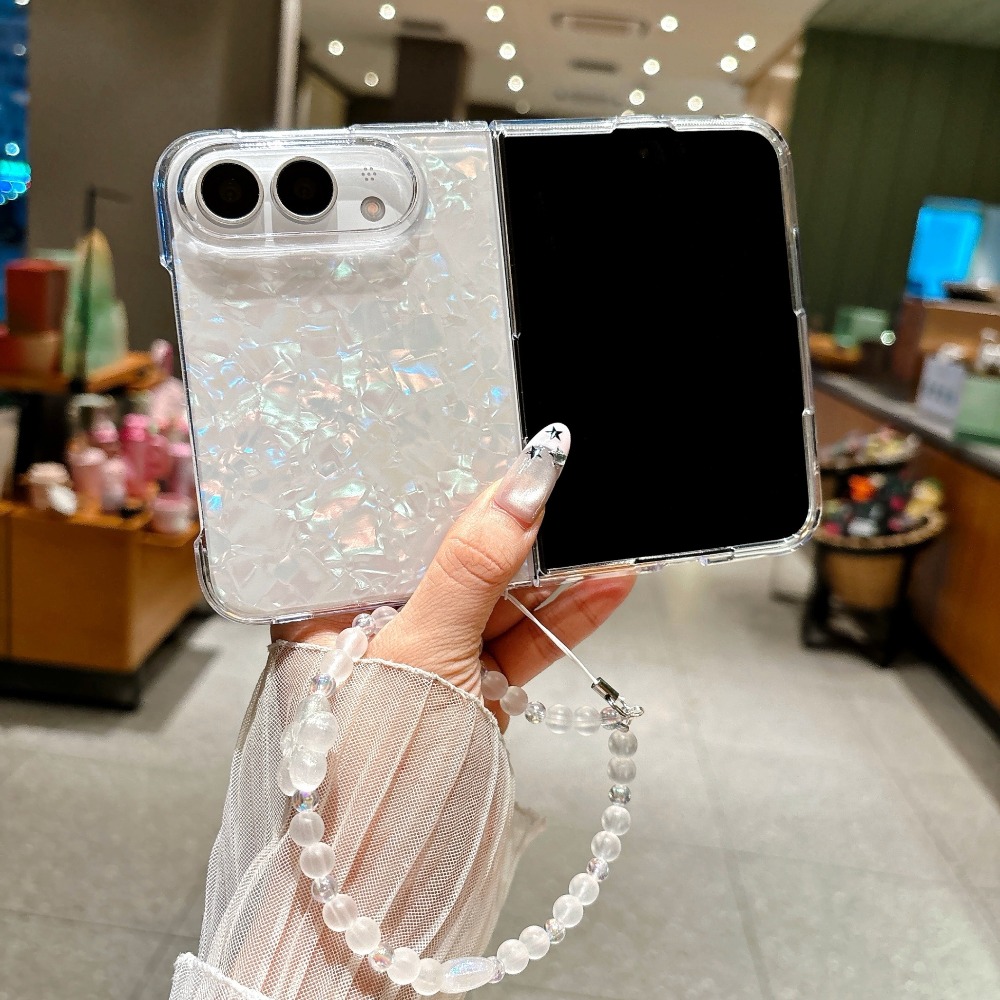 Camera Wrist Strap - IPhone Duo için Işıltılı Kabuk Desenli