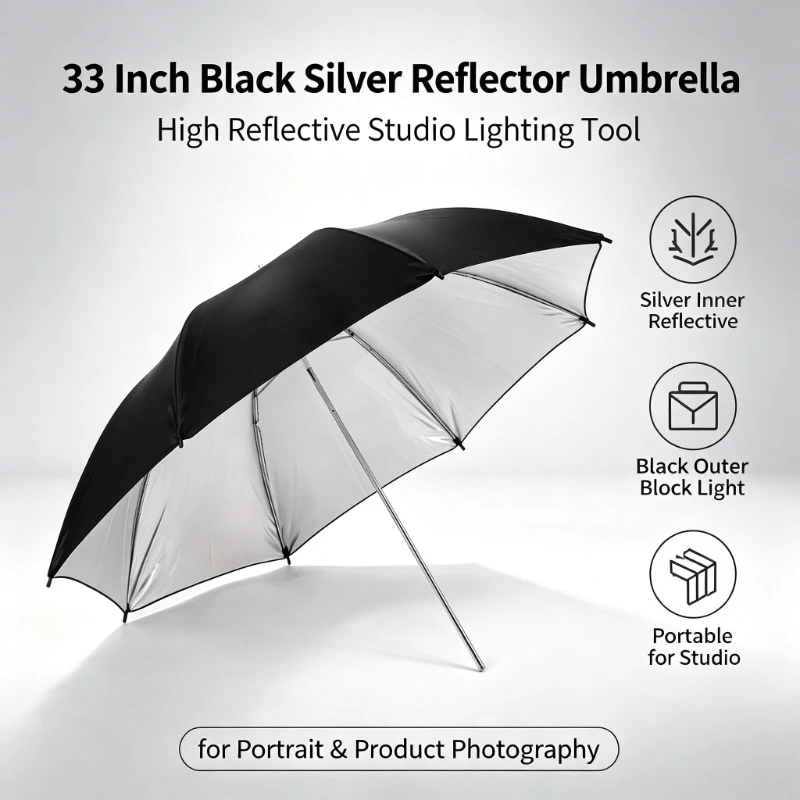 2026 Siyah Dayanıklı 33 inç Ya - Photography Umbrella incelemesi ve fiyatı