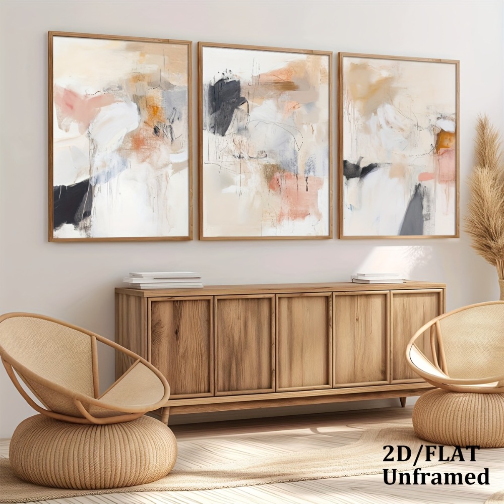 3 adet Çerçevesiz, Nötr Bej Al - Photography Geometry incelemesi ve fiyatı